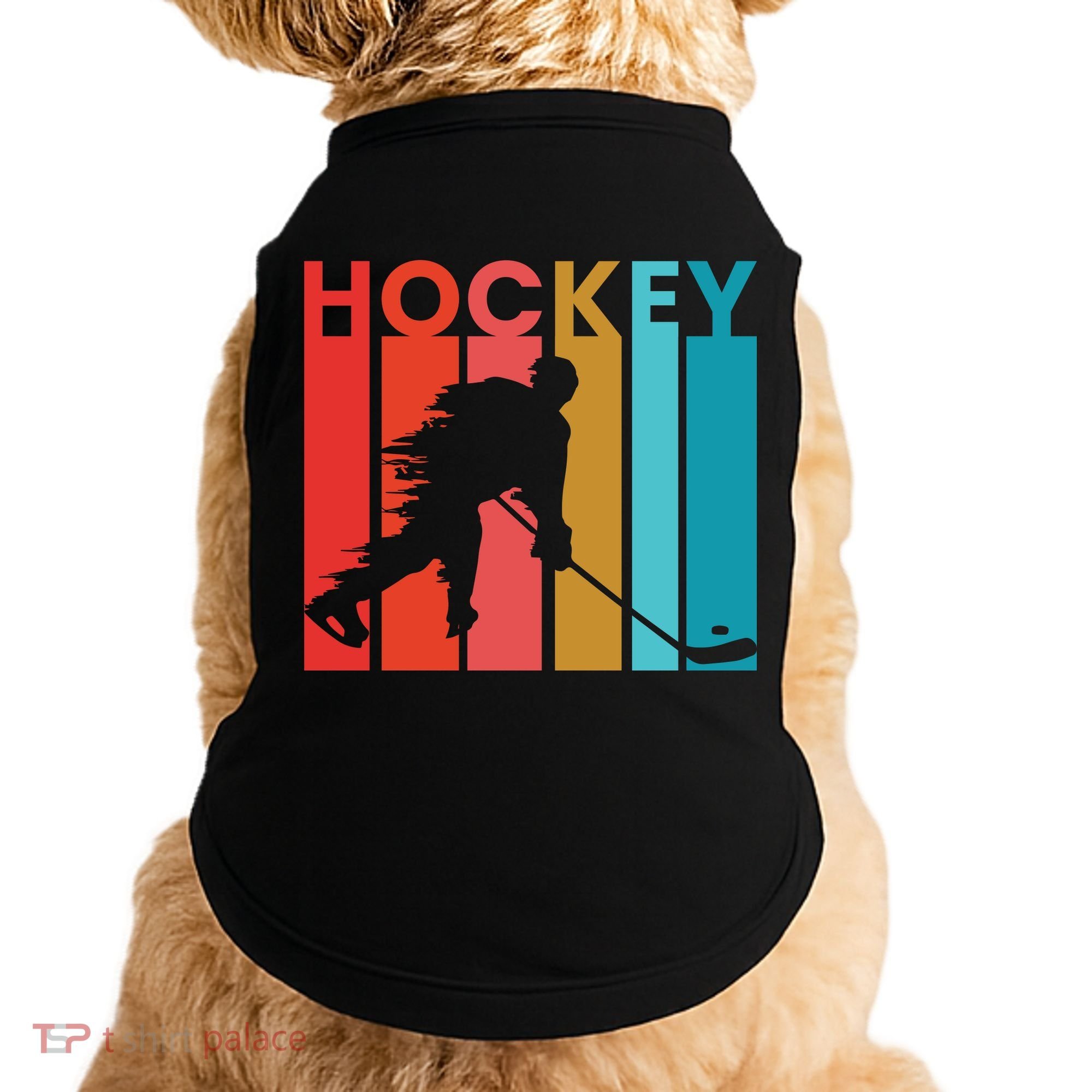 Retro Poster Hockey Lovers Doggie Tank