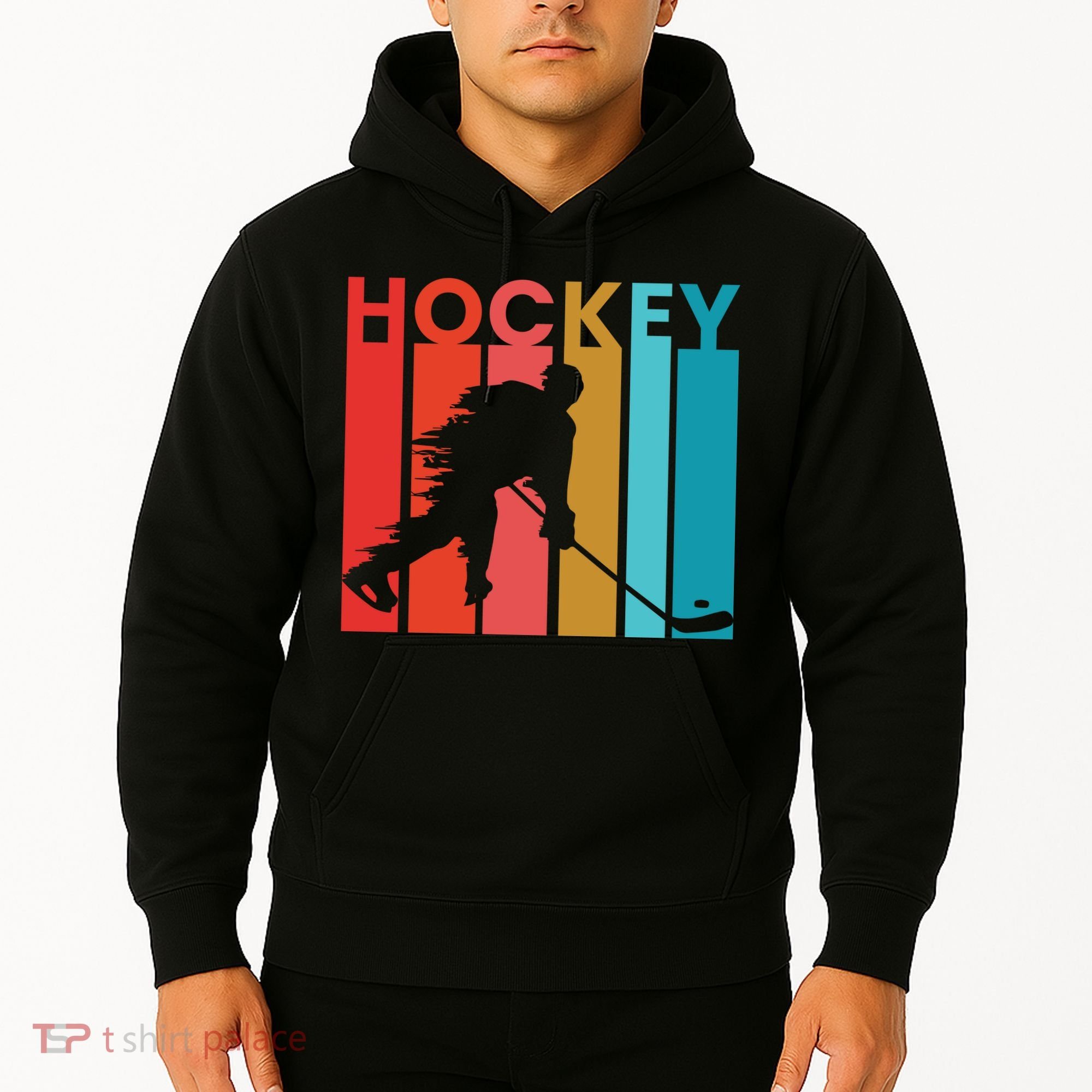 Retro Poster Hockey Lovers Hoodie