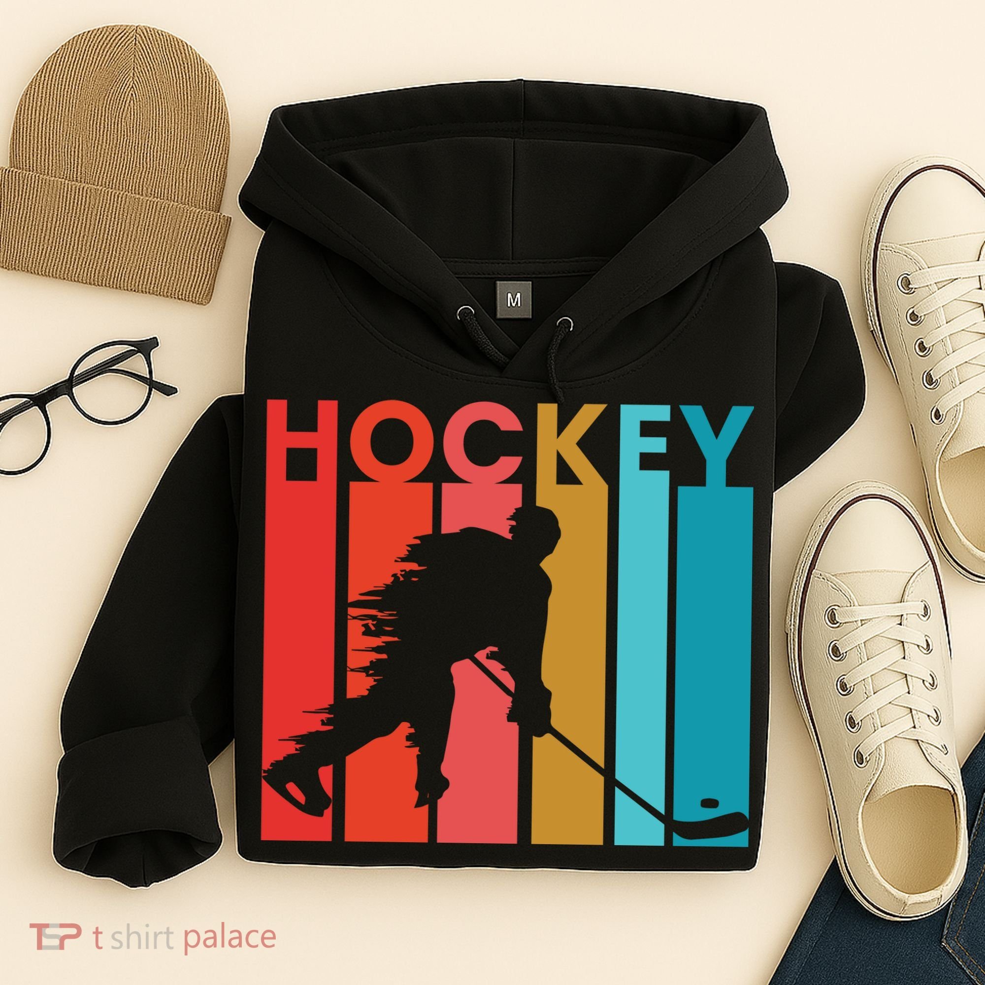 Retro Poster Hockey Lovers Hoodie