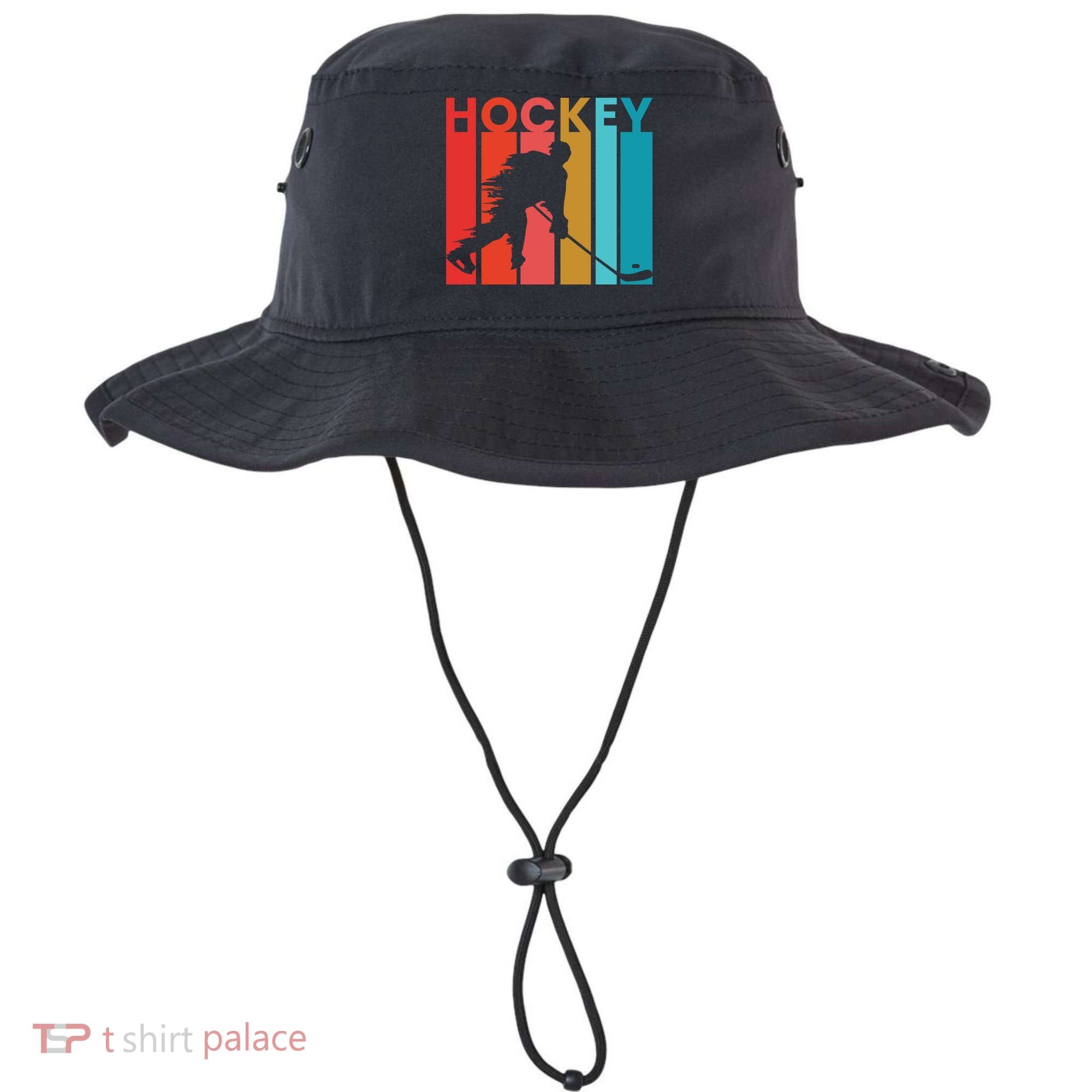 Retro Poster Hockey Lovers Bucket Hat