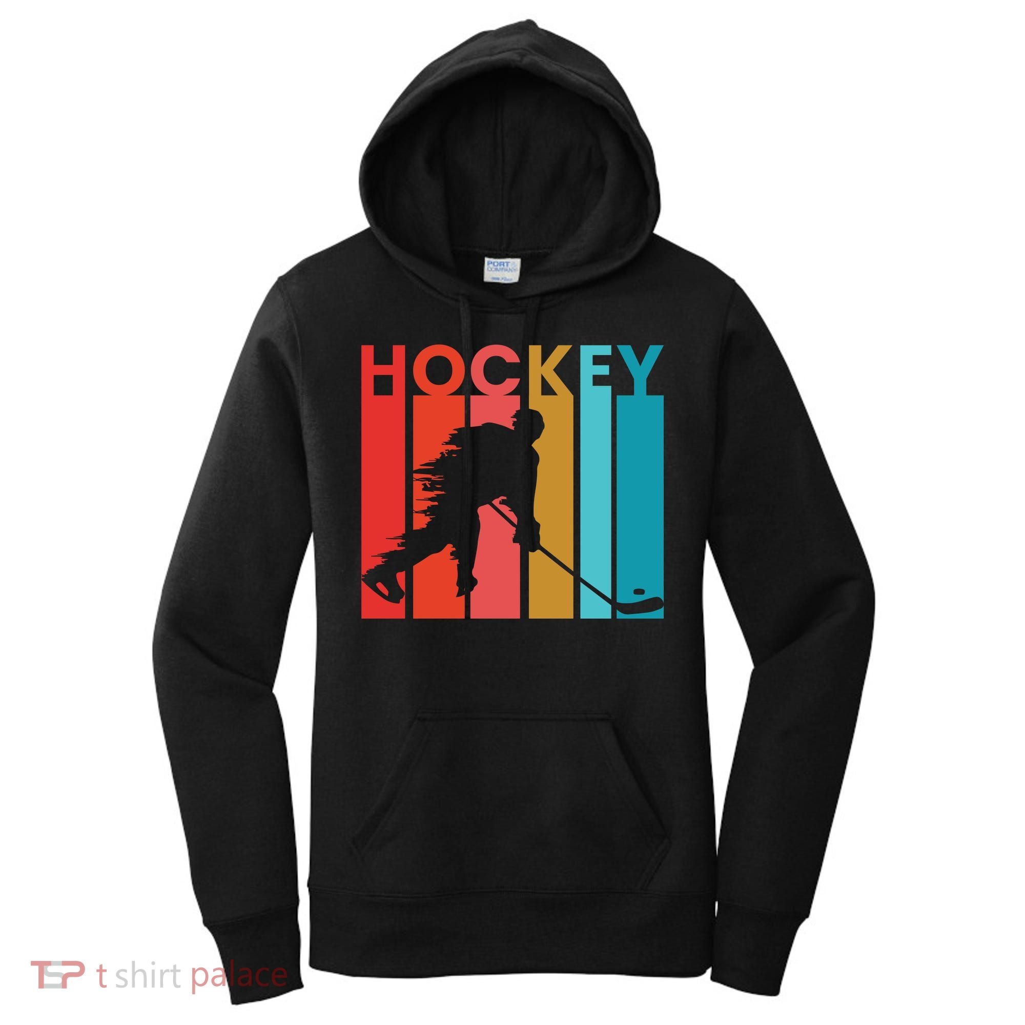 Retro Poster Hockey Lovers Women's Hoodie