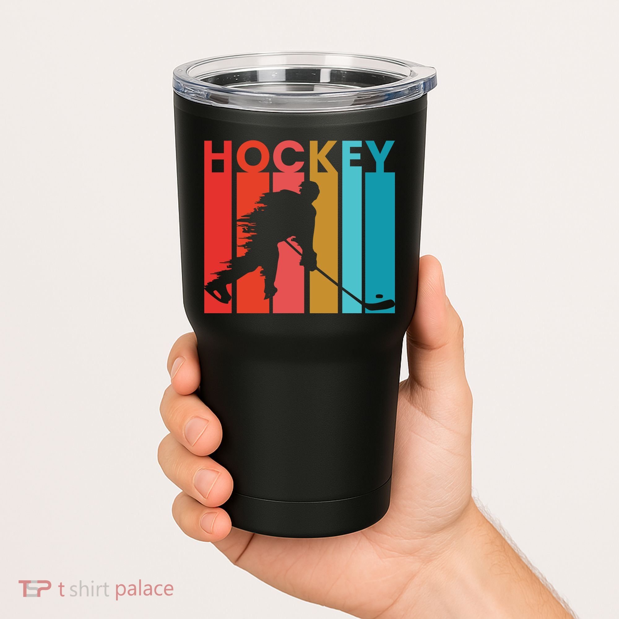 Retro Poster Hockey Lovers Tumbler