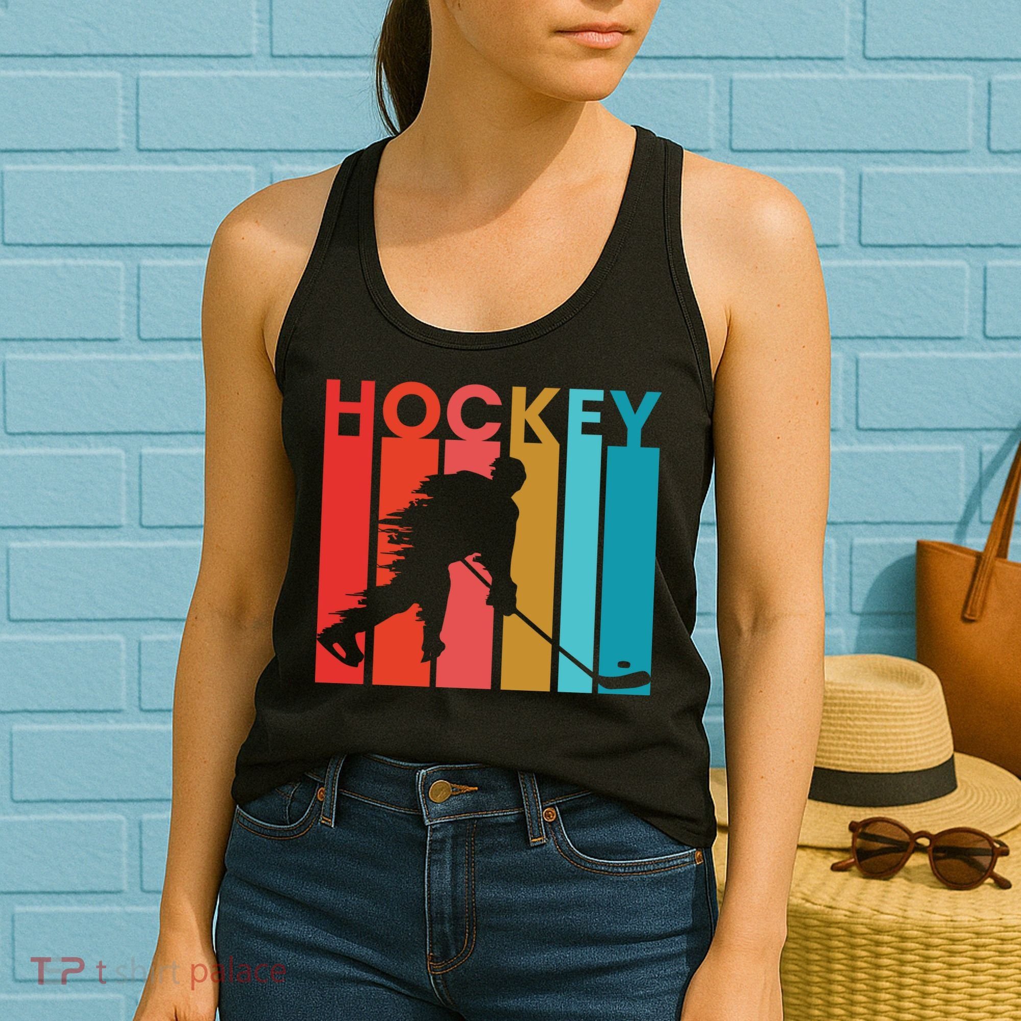 Retro Poster Hockey Lovers Women's Tank Top