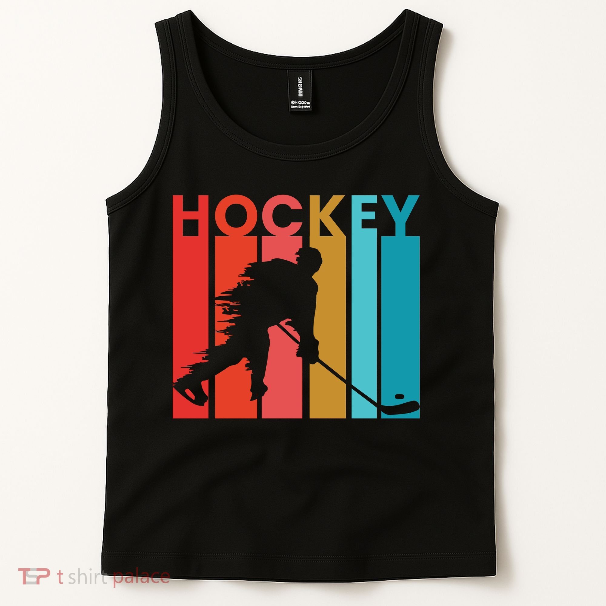 Retro Poster Hockey Lovers Tank Top