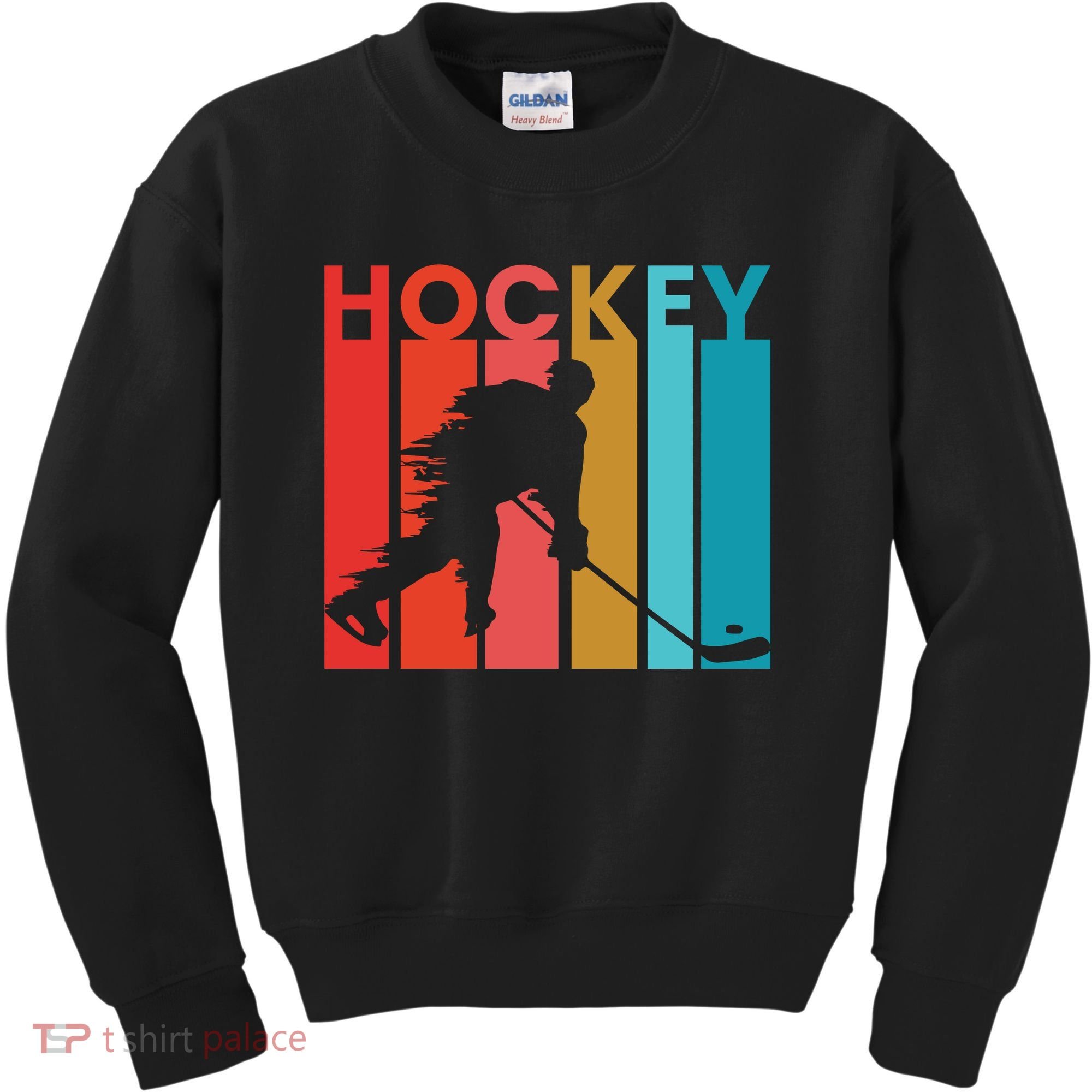 Retro Poster Hockey Lovers Kids Sweatshirt