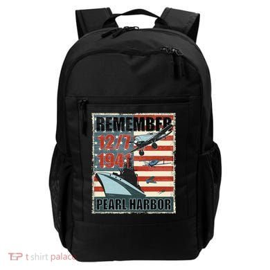 Remember Pearl Harbor Remembrance Day December 7th 1941 Backpack