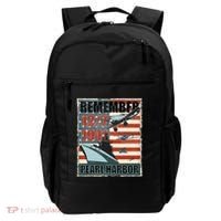 Remember Pearl Harbor Remembrance Day December 7th 1941 Backpack thumb 0