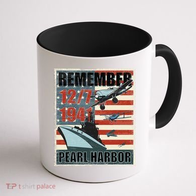 Remember Pearl Harbor Remembrance Day December 7th 1941 Coffee Mug back