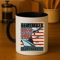 Remember Pearl Harbor Remembrance Day December 7th 1941 Coffee Mug thumb 4