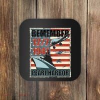 Remember Pearl Harbor Remembrance Day December 7th 1941 Coaster thumb 0