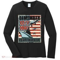Remember Pearl Harbor Remembrance Day December 7th 1941 Women's Long Sleeve Shirt thumb 0