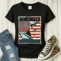 Remember Pearl Harbor Remembrance Day December 7th 1941 Women's T-Shirt thumb 3