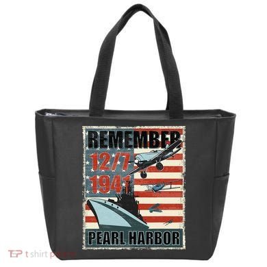 Remember Pearl Harbor Remembrance Day December 7th 1941 Tote Bag