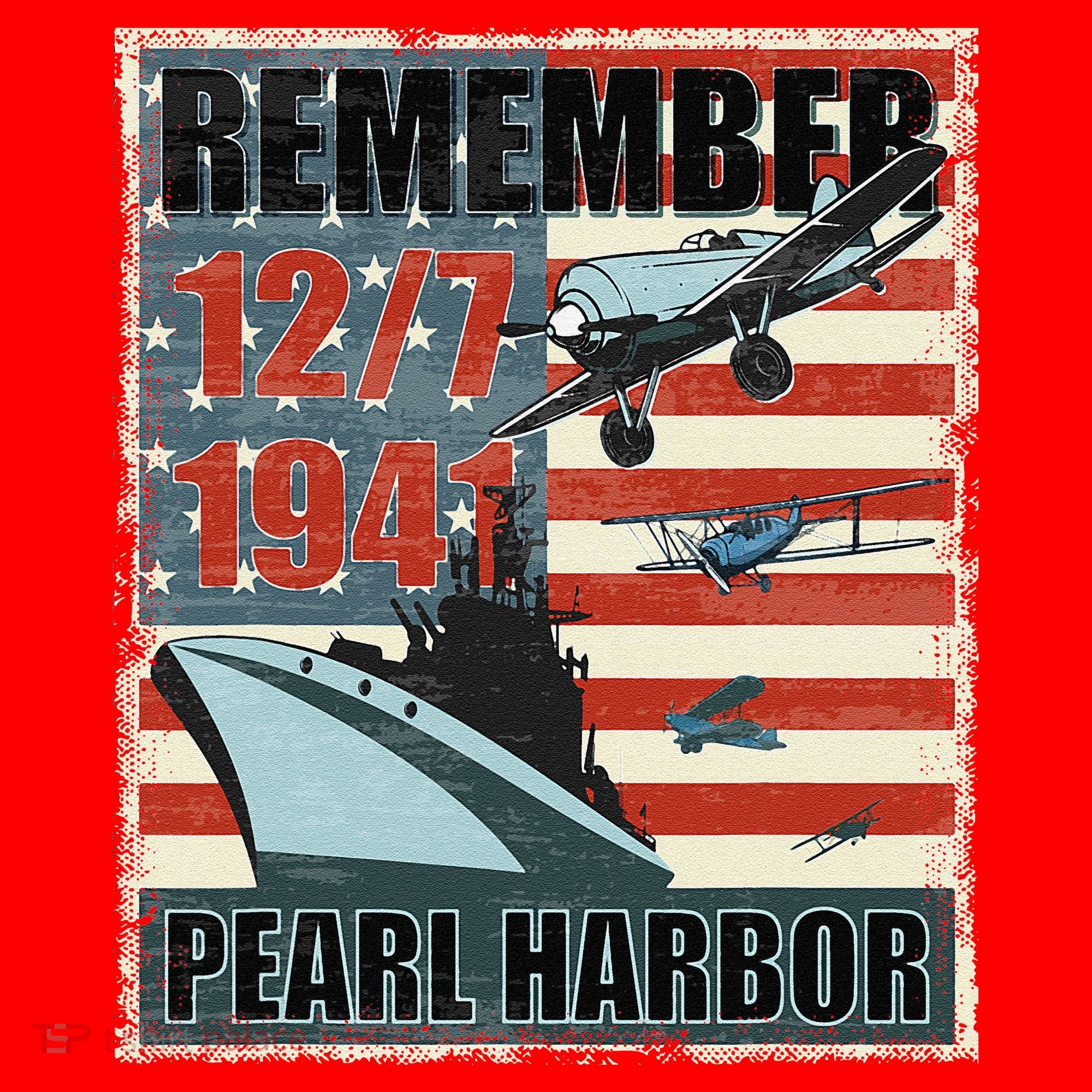 Remember Pearl Harbor Remembrance Day December 7th 1941 Santa Hat