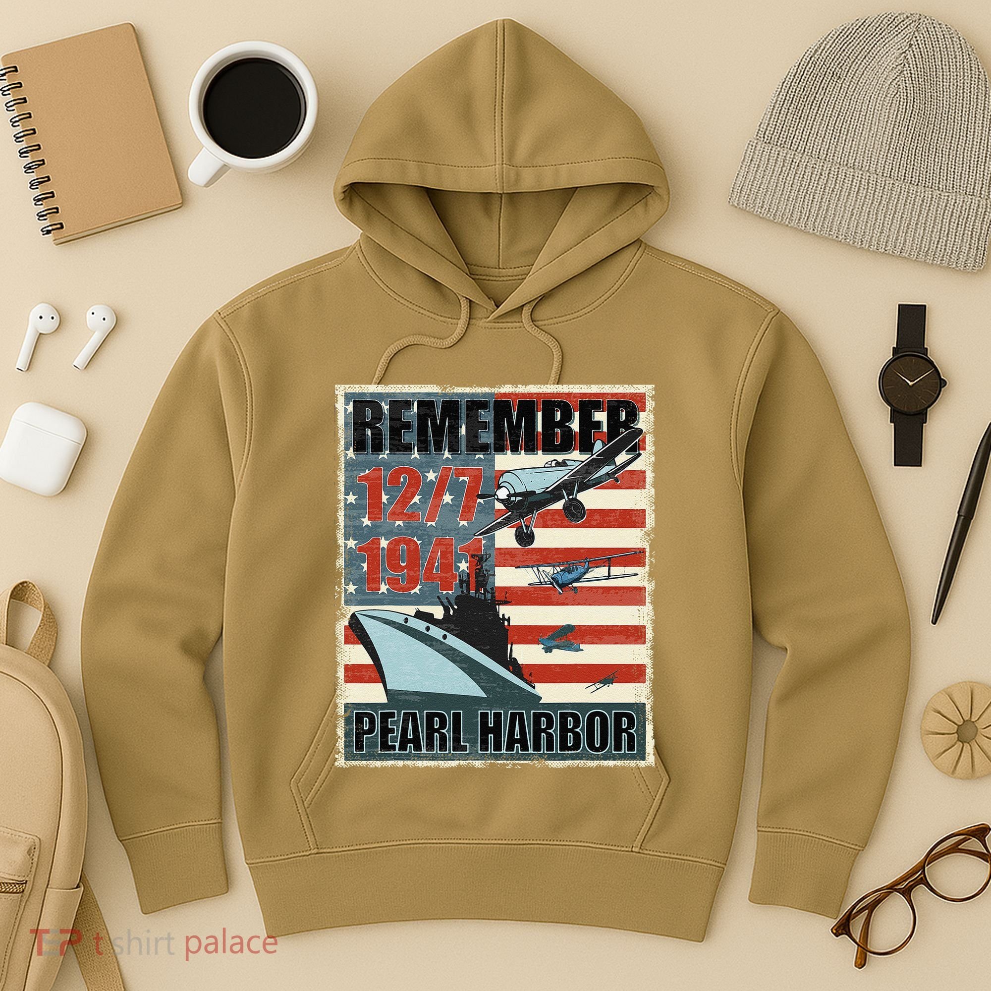 Remember Pearl Harbor Remembrance Day December 7th 1941 Hoodie