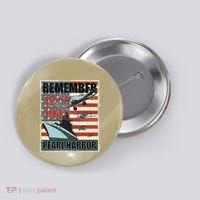 Remember Pearl Harbor Remembrance Day December 7th 1941 Button thumb 0