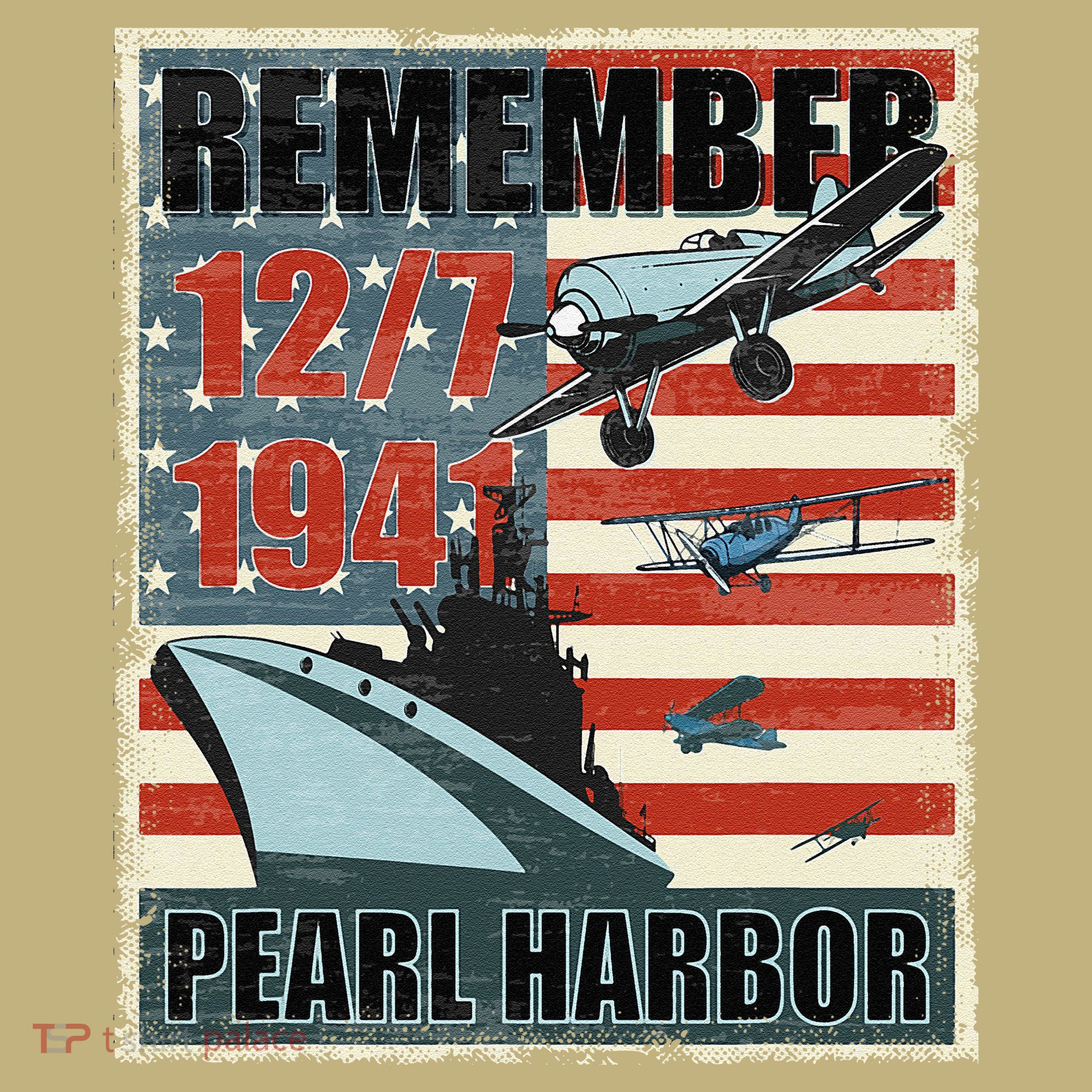 Remember Pearl Harbor Remembrance Day December 7th 1941 Button
