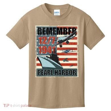 Remember Pearl Harbor Remembrance Day December 7th 1941 Kids T-Shirt