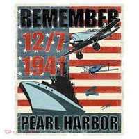 Remember Pearl Harbor Remembrance Day December 7th 1941 Ceramic Ornament thumb 2