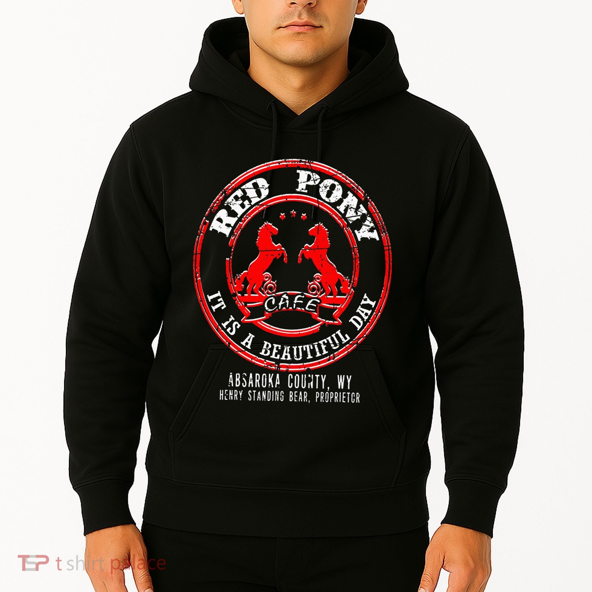 Red Pony It Is A Beautiful Day Hoodie