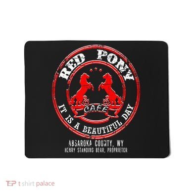Red Pony It Is A Beautiful Day Mousepad