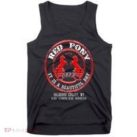 Red Pony It Is A Beautiful Day Tank Top thumb 0