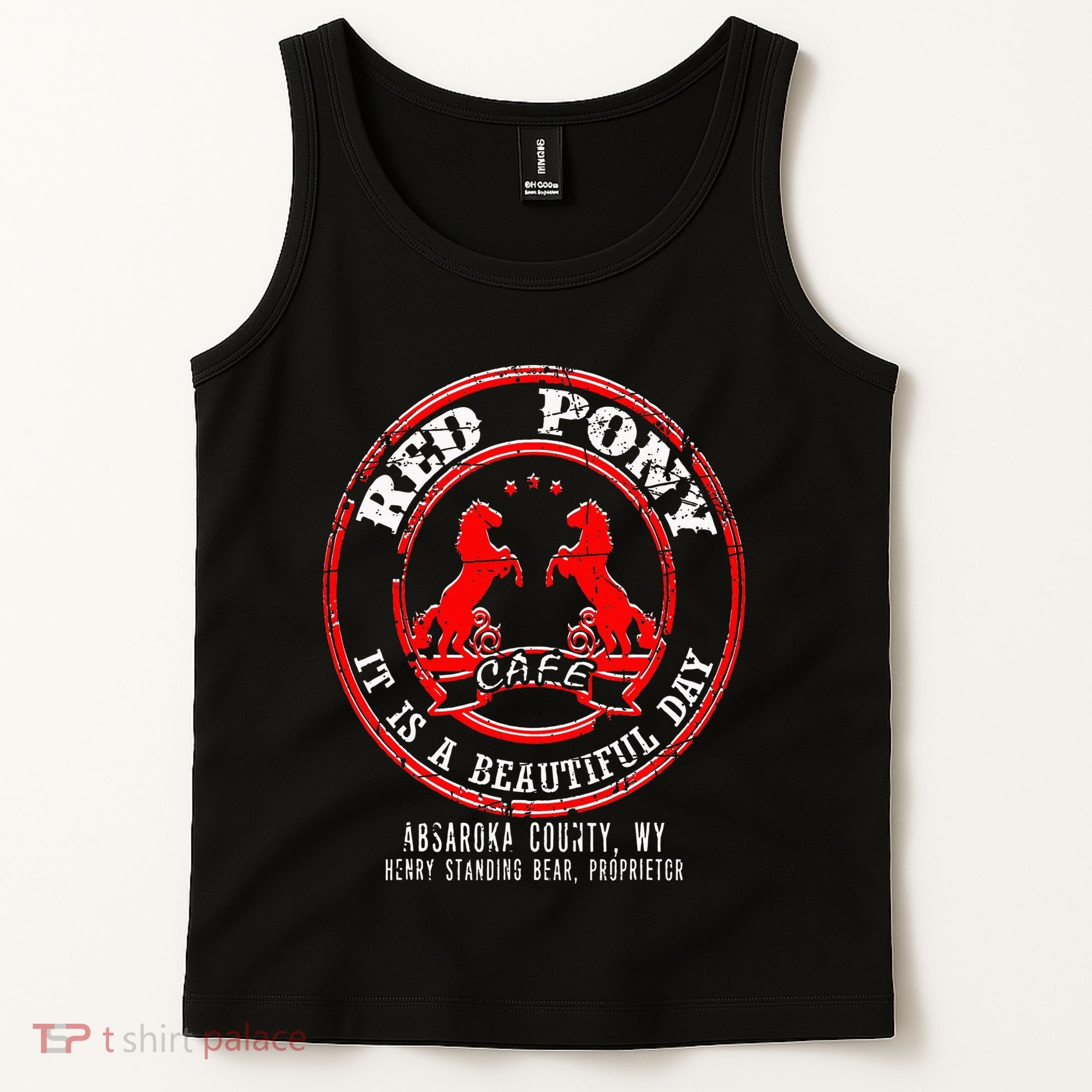 Red Pony It Is A Beautiful Day Tank Top
