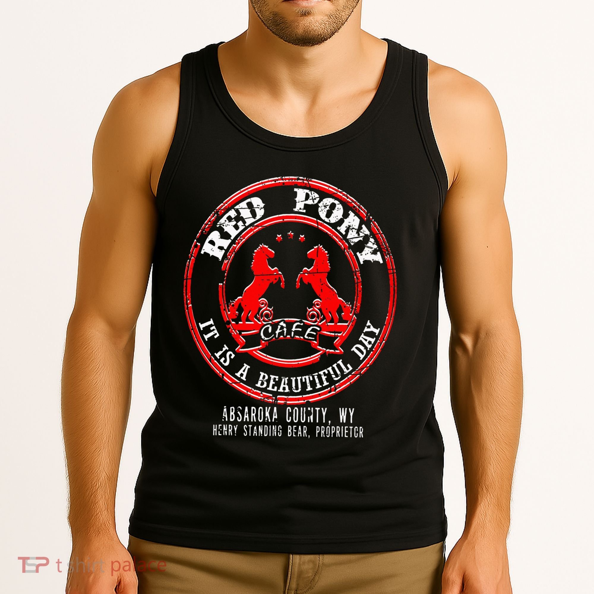 Red Pony It Is A Beautiful Day Tank Top