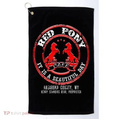 Red Pony It Is A Beautiful Day Golf Towel