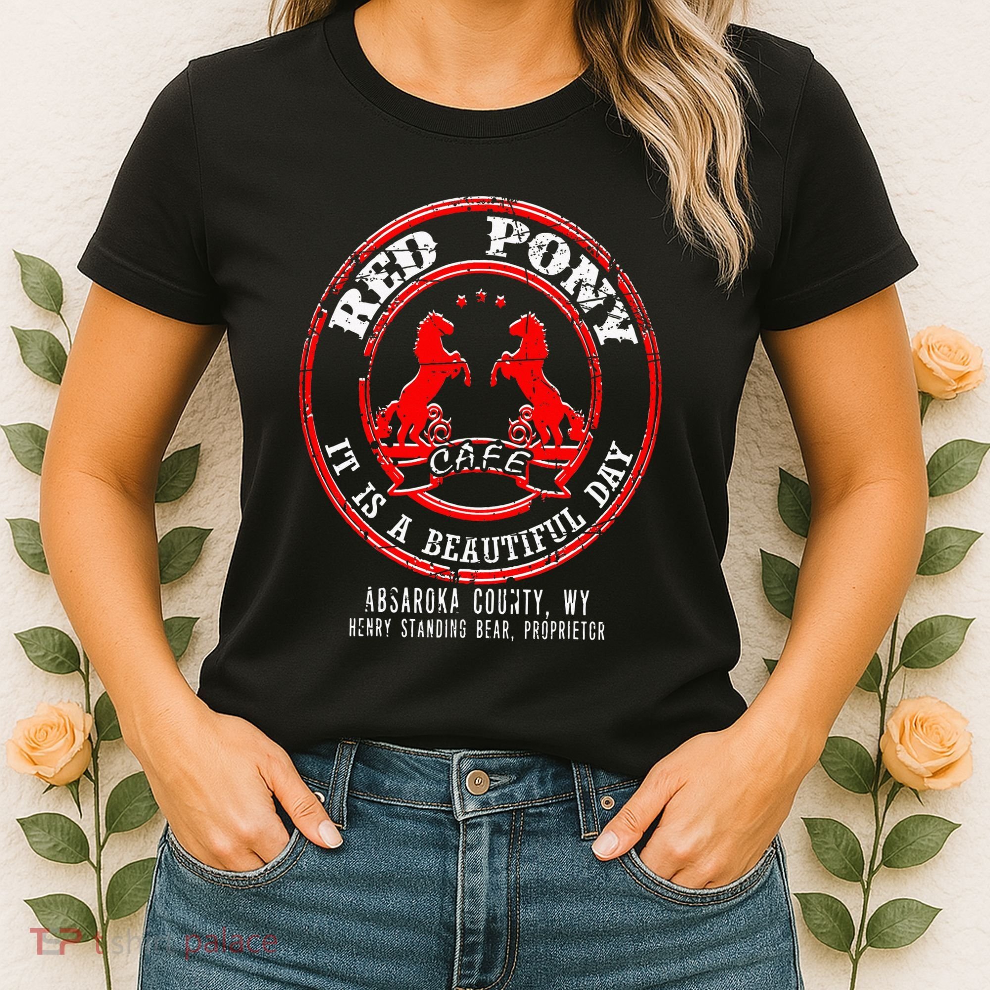 Red Pony It Is A Beautiful Day Women's T-Shirt