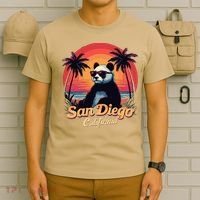 Retro Panda In Sunglasses San Diego California Zoo Vintage T-Shirt thumb 6