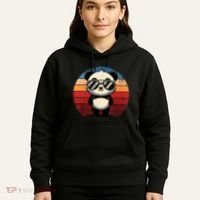 Retro Panda In Sunglasses Bbq Pool Party Funny Panda Hoodie thumb 5