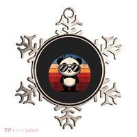 Retro Panda In Sunglasses Bbq Pool Party Funny Panda Ornament thumb 0