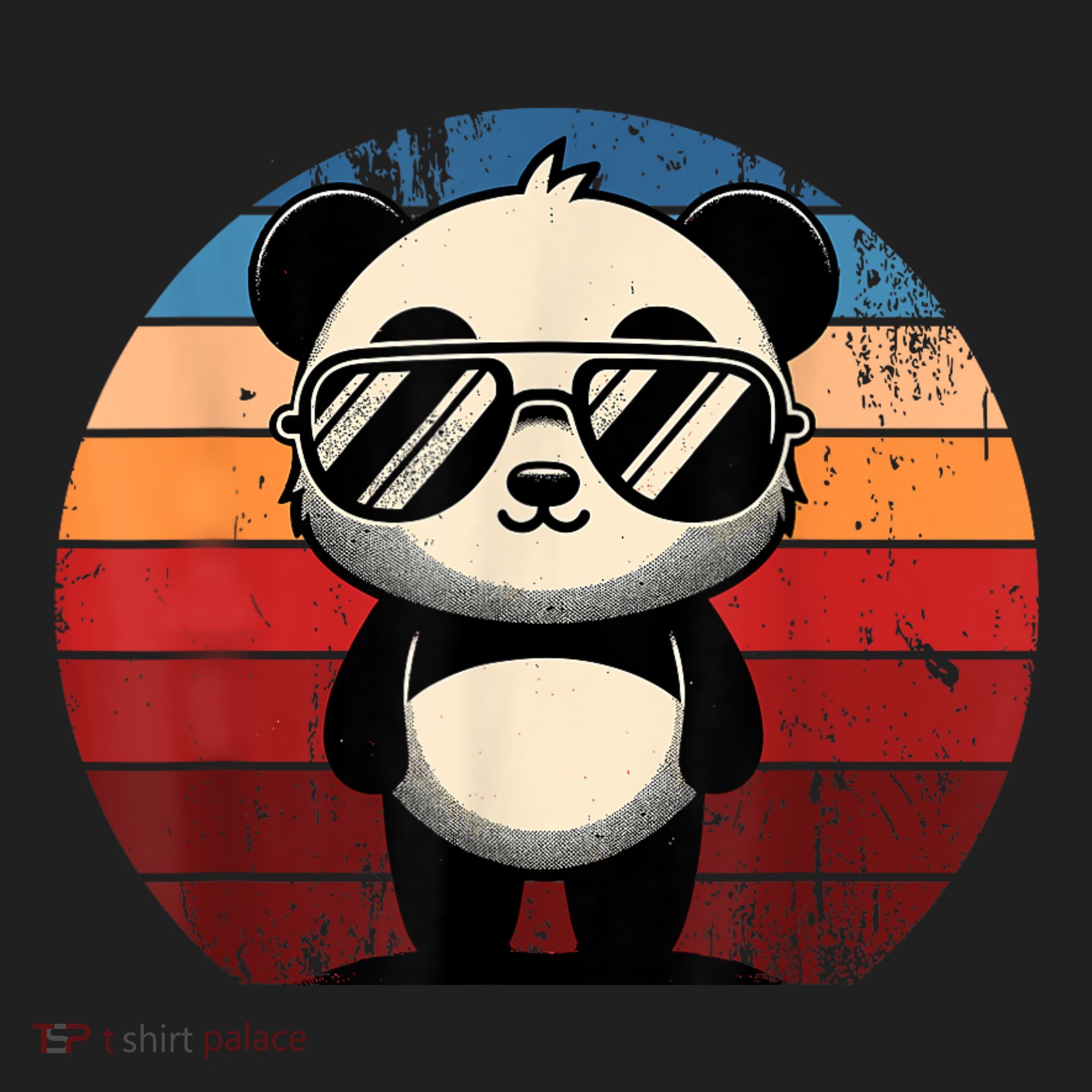 Retro Panda In Sunglasses Bbq Pool Party Funny Panda Hat