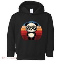 Retro Panda In Sunglasses Bbq Pool Party Funny Panda Toddler Hoodie thumb 0