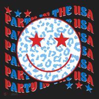 Retro Party In The USA Emoji Smiley Women's Sweatshirt thumb 2
