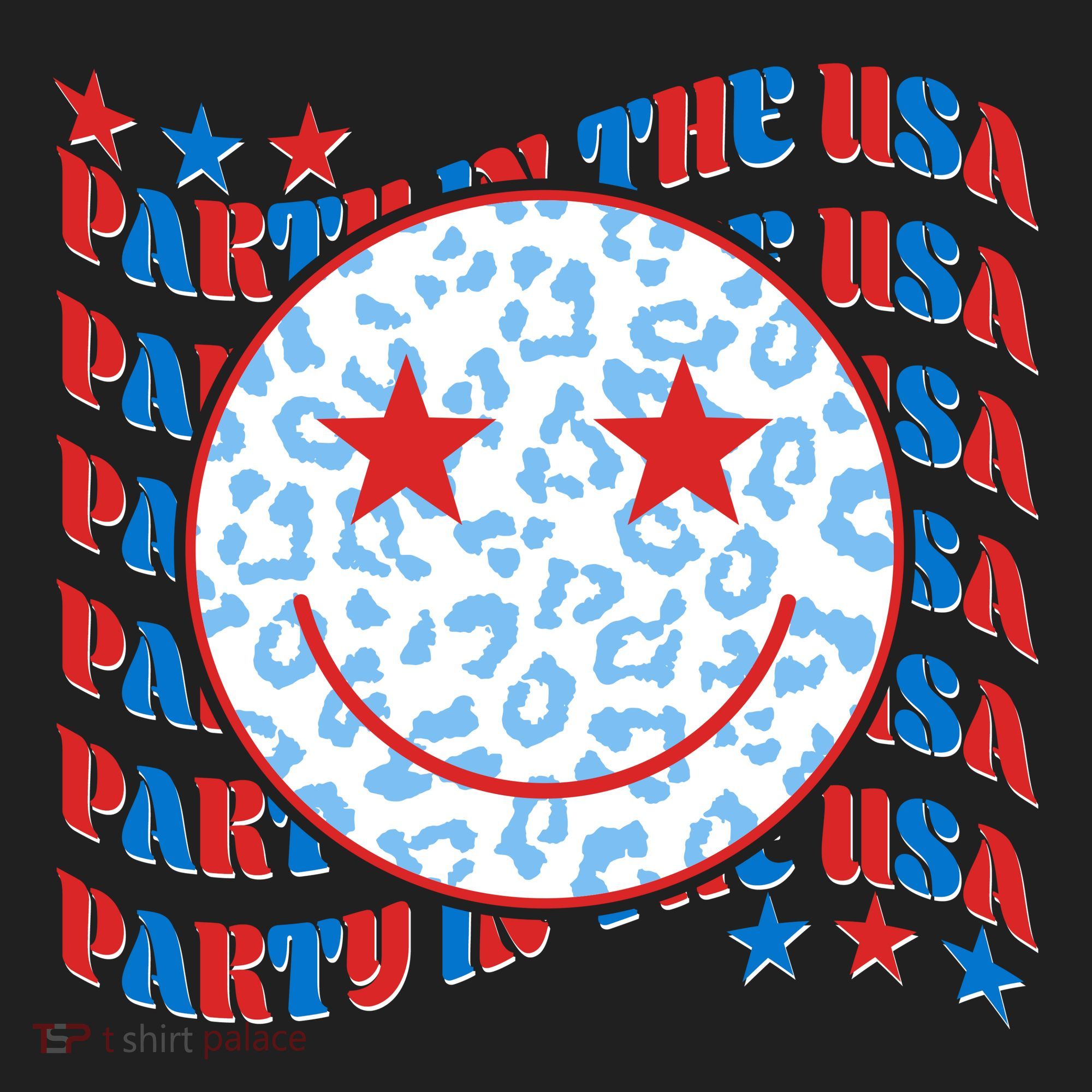 Retro Party In The USA Emoji Smiley Women's Sweatshirt