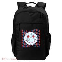 Retro Party In The USA Emoji Smiley Backpack thumb 0