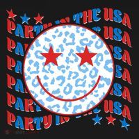 Retro Party In The USA Emoji Smiley Coaster thumb 2