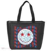 Retro Party In The USA Emoji Smiley Tote Bag thumb 0