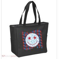 Retro Party In The USA Emoji Smiley Tote Bag thumb 2