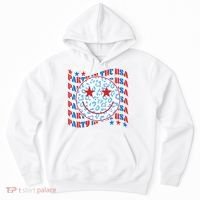 Retro Party In The USA Emoji Smiley Hoodie thumb 0