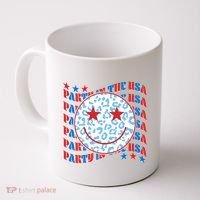 Retro Party In The USA Emoji Smiley Coffee Mug thumb 0