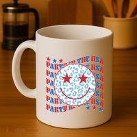 Retro Party In The USA Emoji Smiley Coffee Mug thumb 4
