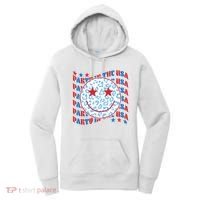 Retro Party In The USA Emoji Smiley Women's Hoodie thumb 0