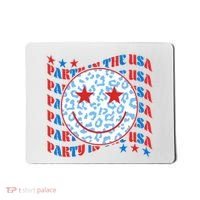 Retro Party In The USA Emoji Smiley Mousepad thumb 0