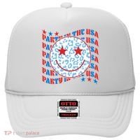Retro Party In The USA Emoji Smiley Hat thumb 0