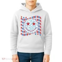 Retro Party In The USA Emoji Smiley Kids Hoodie thumb 4