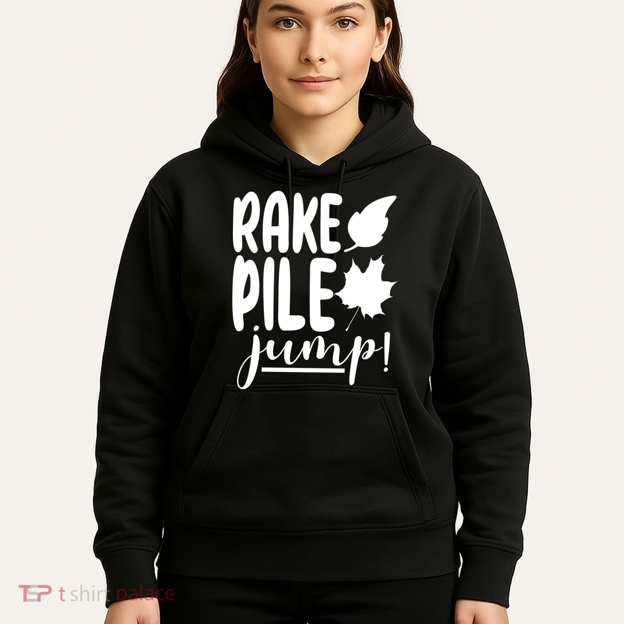 Rake Pile Jump Fall Lover Hoodie