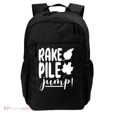 Rake Pile Jump Fall Lover Backpack